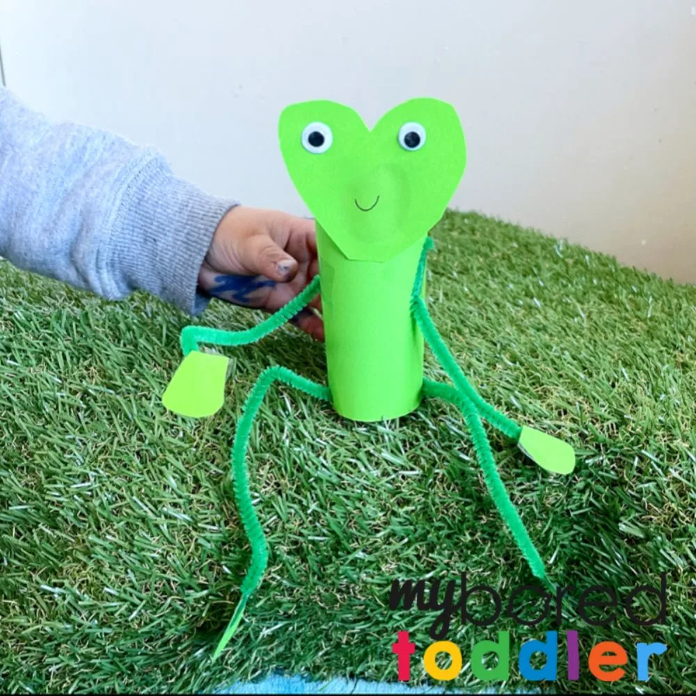 Bendy Toilet Tube Frog Craft