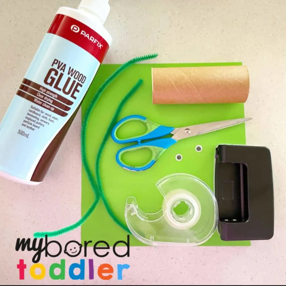 Bendy Toilet Tube Frog Craft