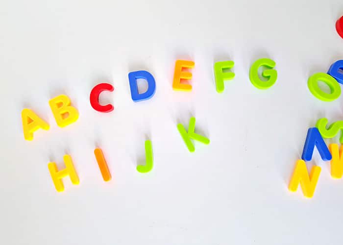 Toddler Fun With Magnetic Letters