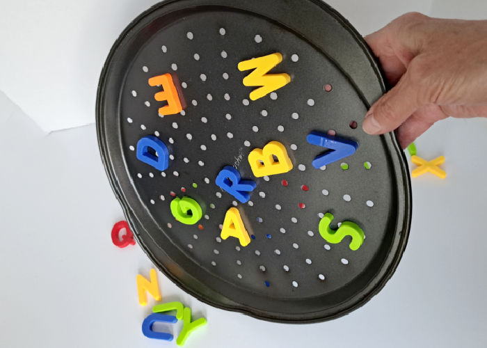 Toddler Fun With Magnetic Letters