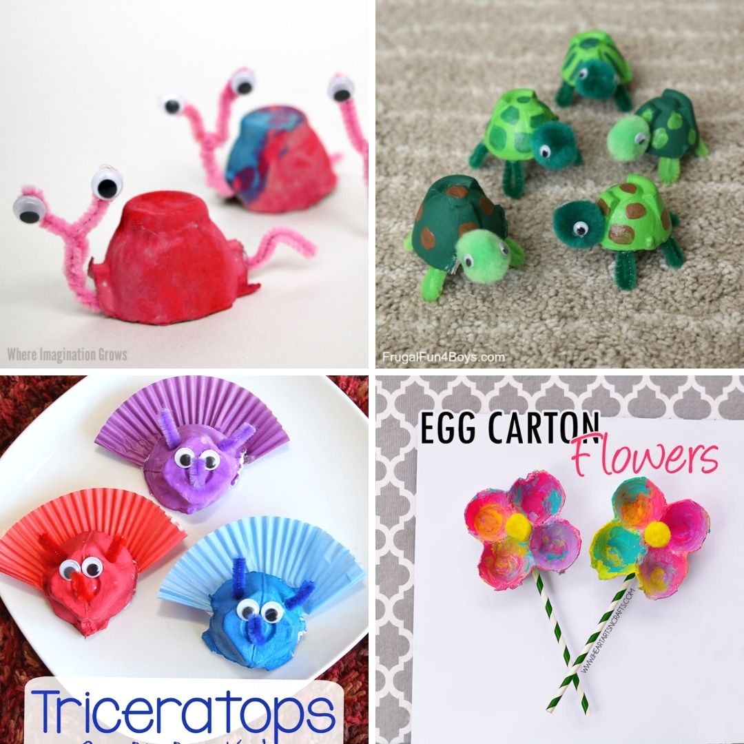 easy egg carton craft ideas toddlers preschoolers My Bored Toddler