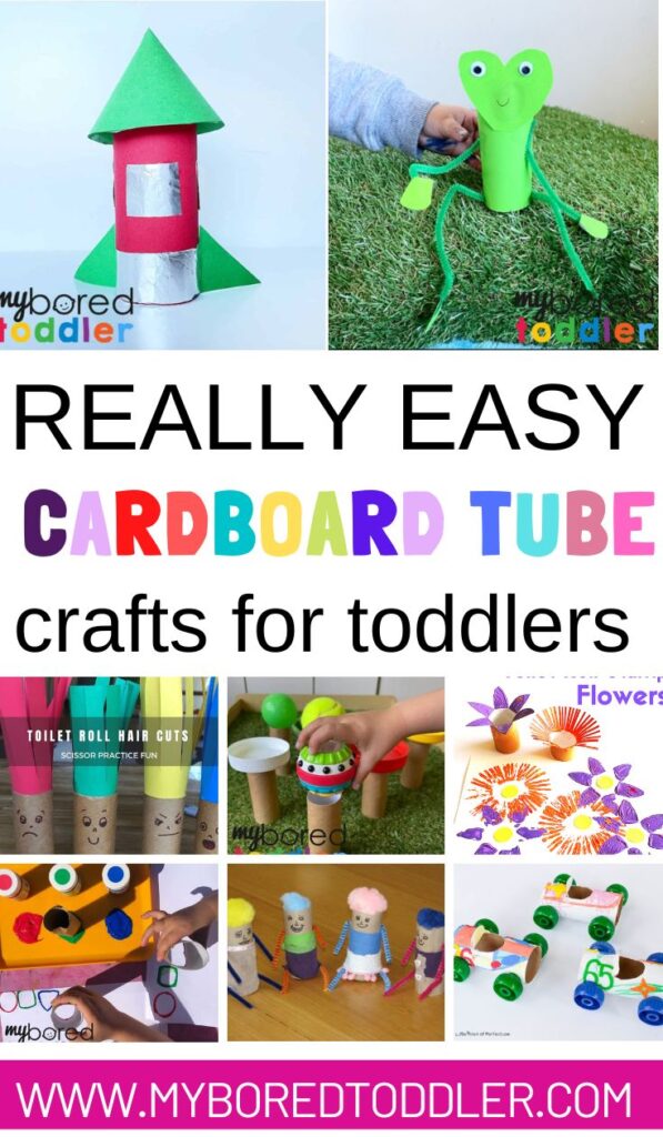 6 FUN CRAFTS TO DO WITH YOUR CHILDREN - EASY CRAFTS WITH CARDBOARD TUBES 