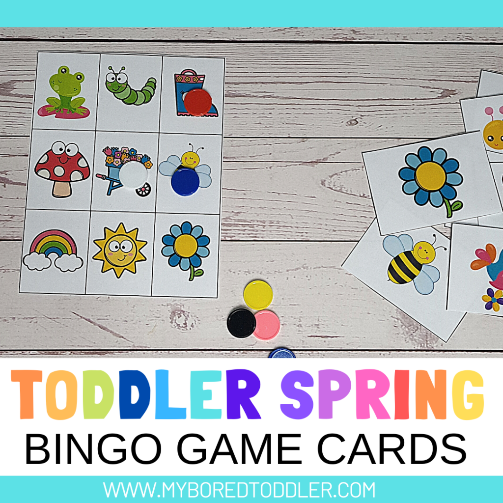 FREE PRINTABLE Spring Flower Playdough Mats - My Bored Toddler