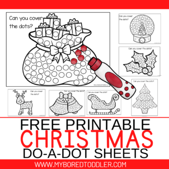 FREE PRINTABLE Christmas ornaments to decorate - My Bored Toddler