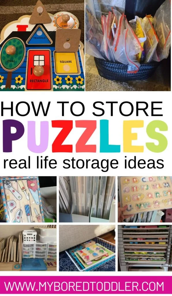 depositar Oceanía hambruna How to store Puzzles - My Bored Toddler