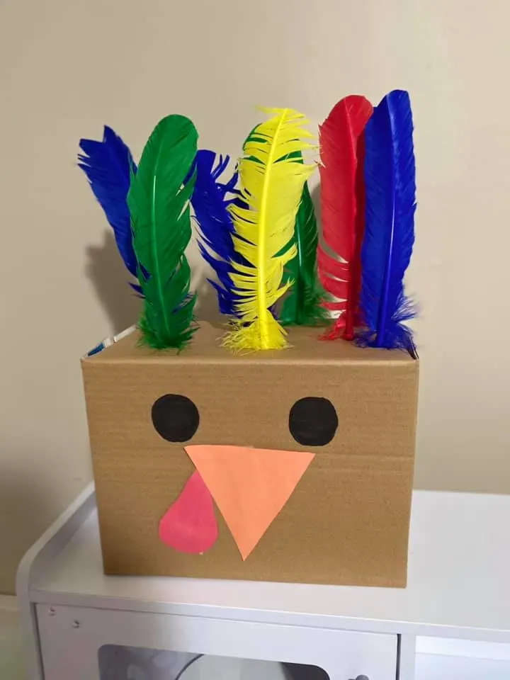 fine motor activity turkey craft toddlers thanksgiving 