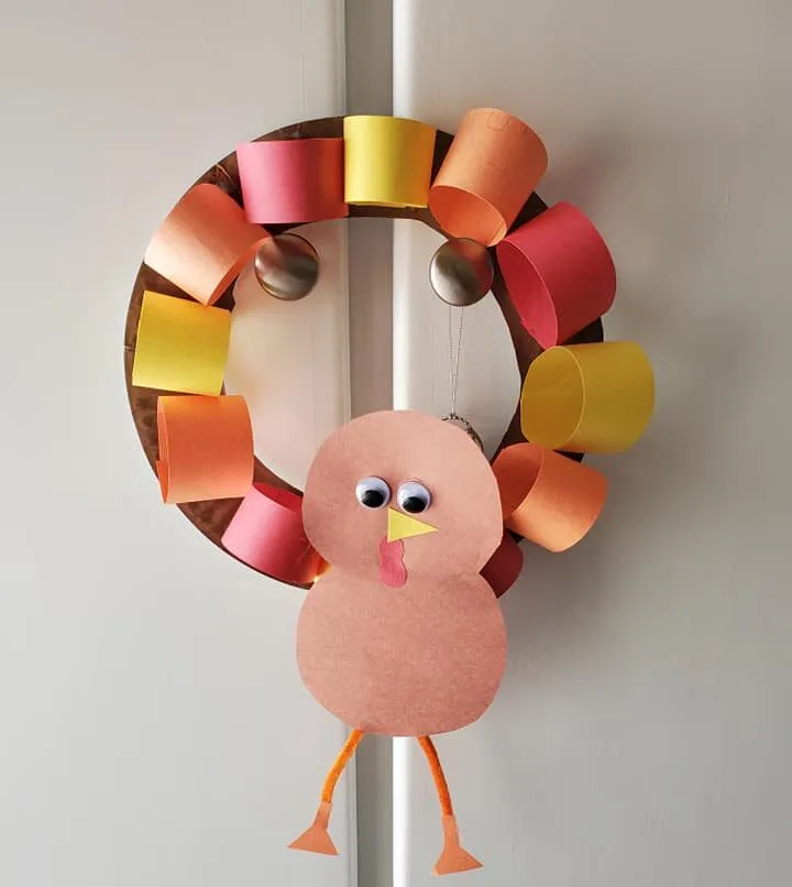 easy paper plate turkey craft for toddlers