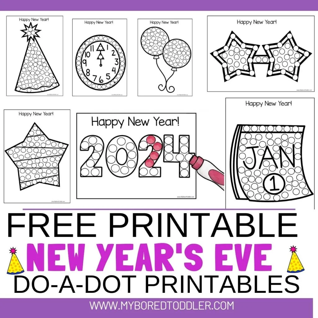Free New Years Printables Preschool