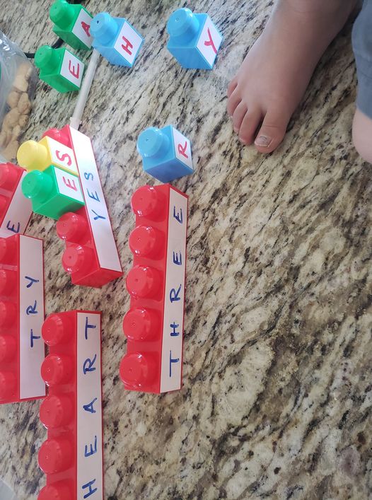 letter matching block activity for toddlers 