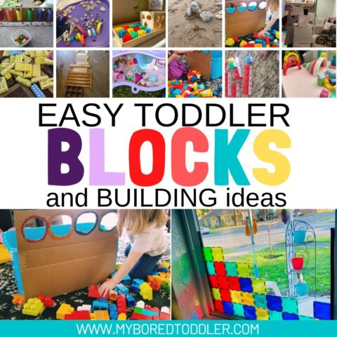 50 Easy Toddler Activities - My Bored Toddler Ultimate Activity List!