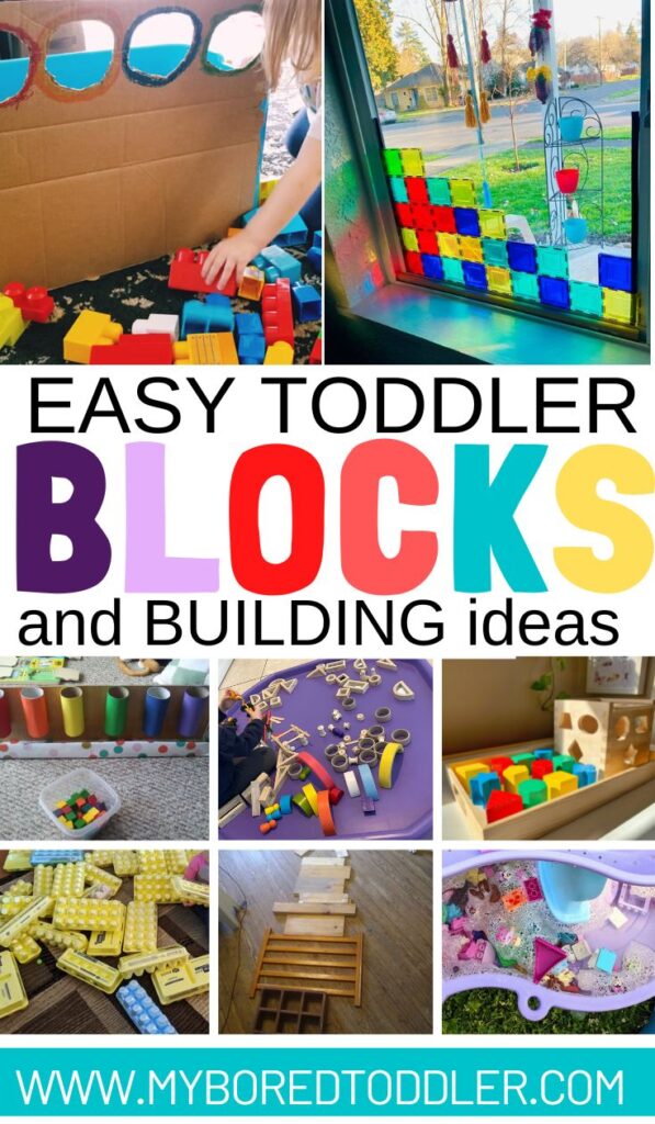 easy toddler blocks and building activity ideas to do at home pinterest