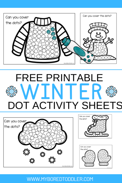 FREE Printable Winter Dot Printables for Toddlers & Preschoolers - My ...