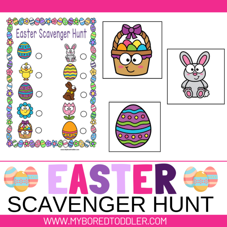 FREE Printable Easter Egg Playdough Mats for Toddlers - My Bored Toddler