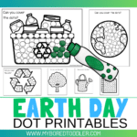 FREE Printable Earth Day Dot Printables - My Bored Toddler