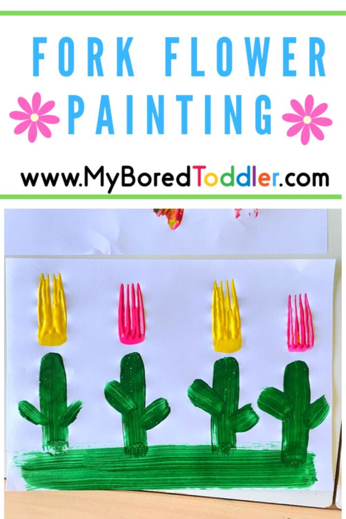 Fork Flower Painting