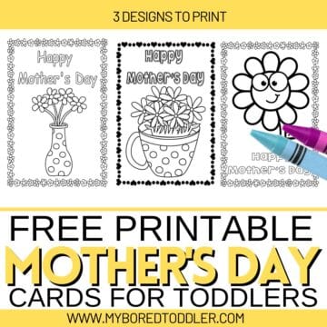 Free Printable Mother's Day Card Templates for Toddlers to Make - My ...