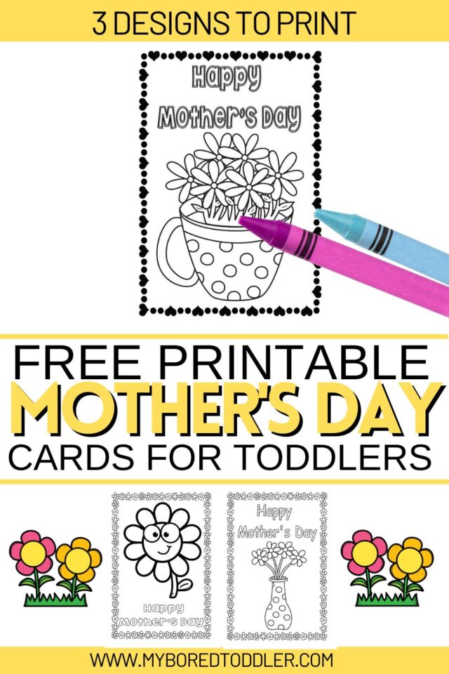 Free Printable Mother's Day Card Templates for Toddlers to Make - My ...