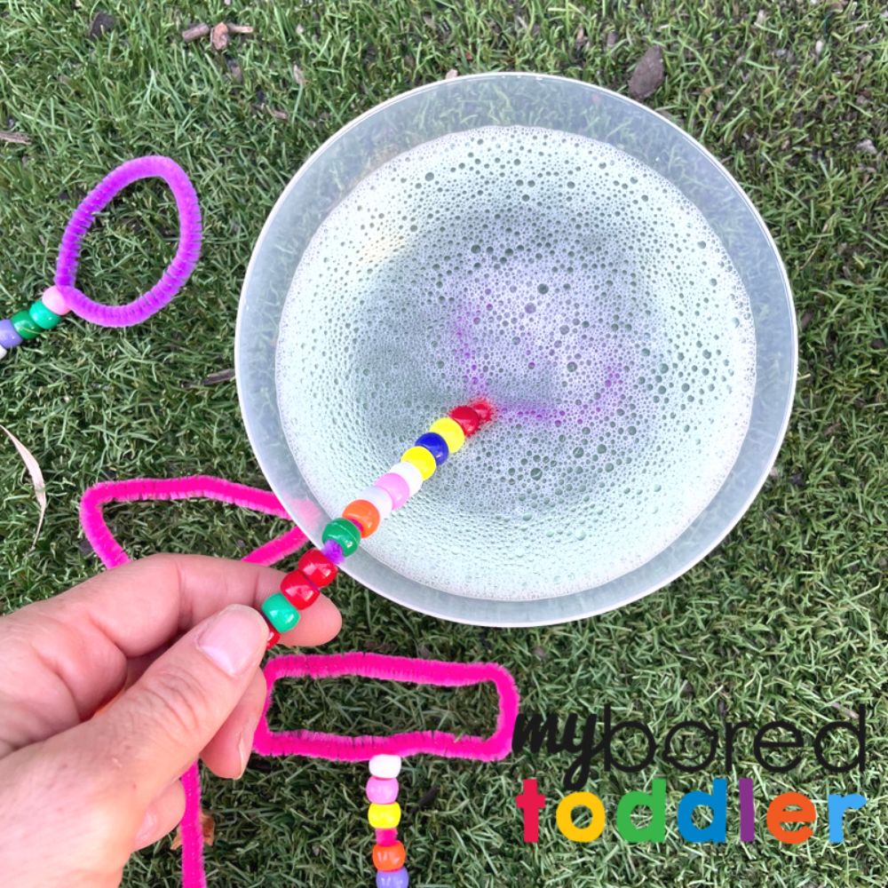 Make Your Own Bubble Wands: At Home Children's Activity