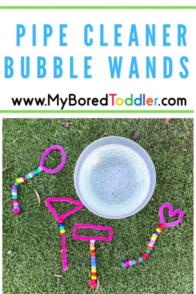 Pipe Cleaner Bubble Wands My Bored Toddler Fine Motor Activity!