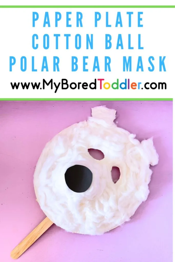 Paper Plate Polar Bear Mask