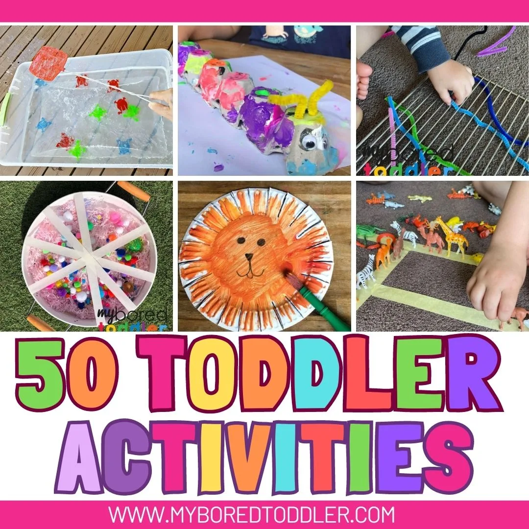 50 toddler activities to do at home easy instagram