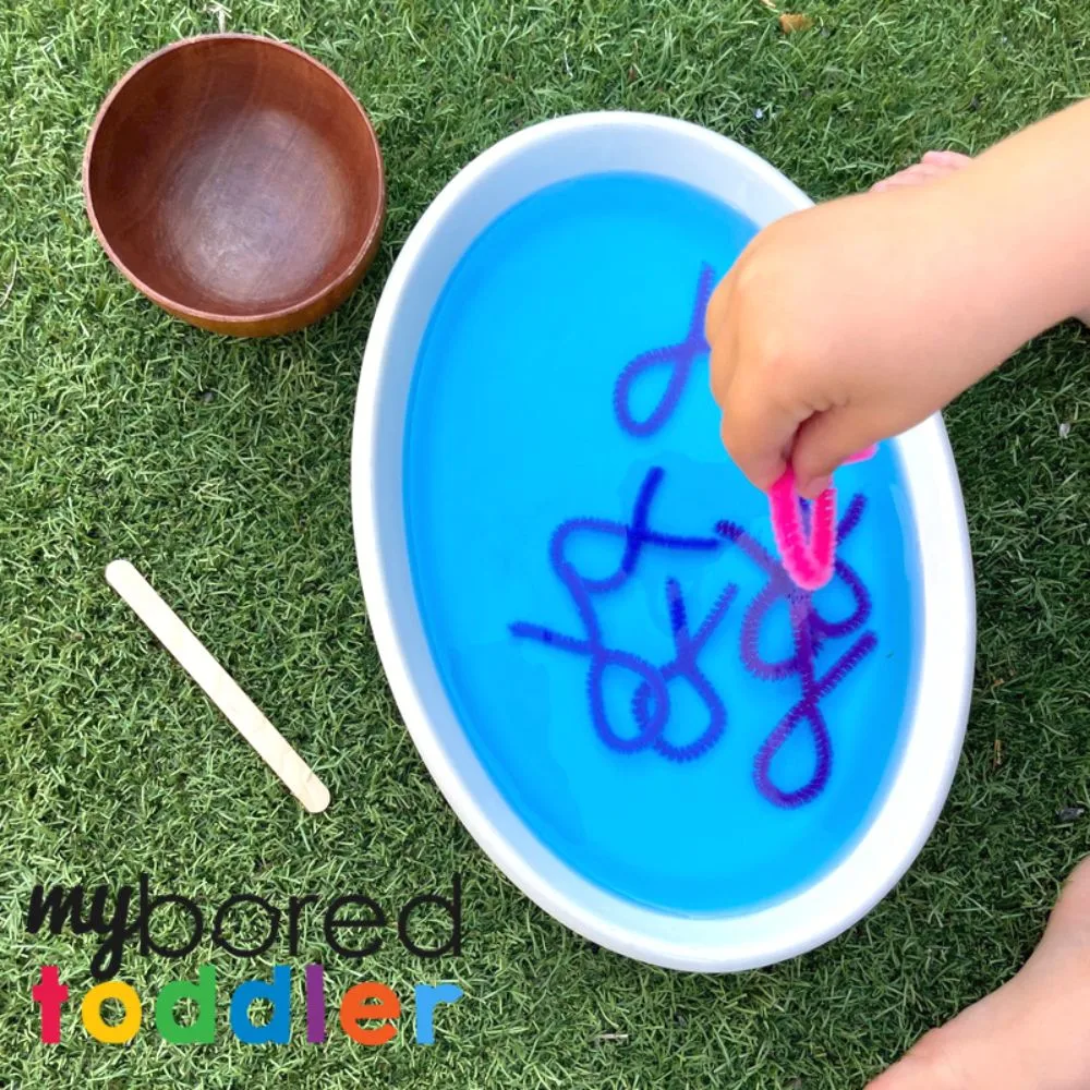 Easy Pipe Cleaner Magnetic Fishing Game - Active Littles