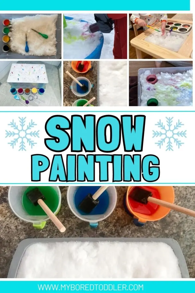 How to Make Snow Paint Using Just Two Ingredients! - Messy Little