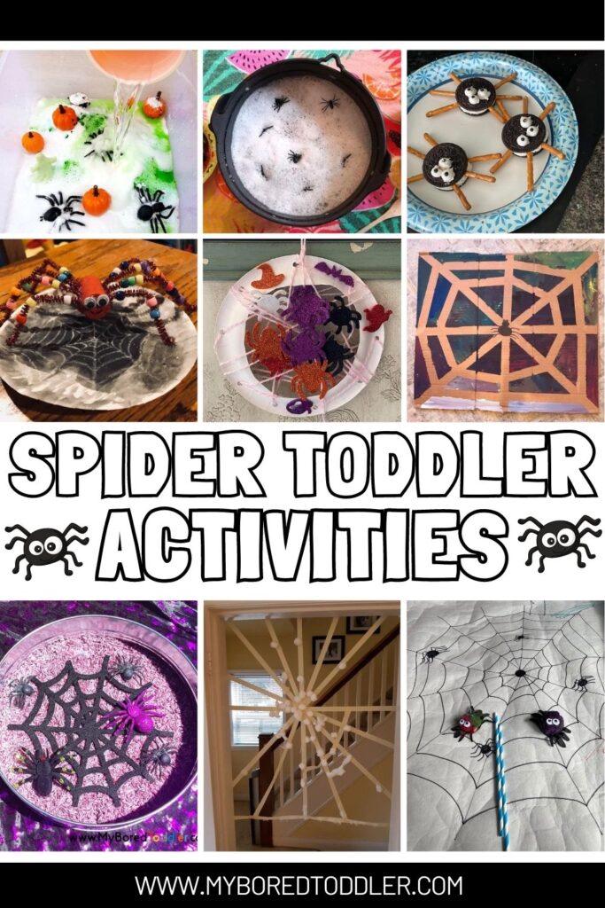 spider activities and spider crafts for toddlers and preschool for halloween pinterest