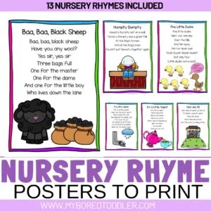 nursery rhyme posters to print