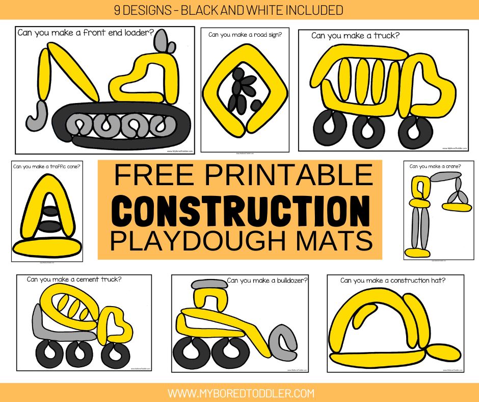 Construction Activities for Toddlers - My Bored Toddler