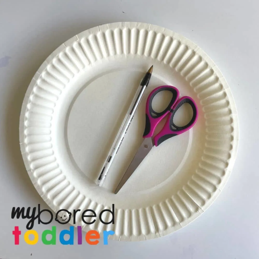 Paper Plate Echidna - My Bored Toddler Fun and Educational Activity!