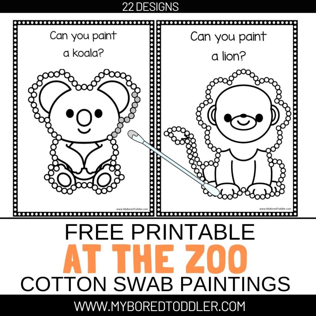 free printable cotton swab paitings feature