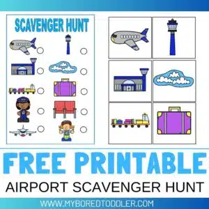 free printable airport scavenger hunt pinterest