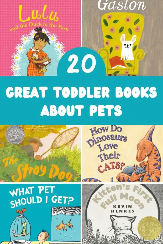 20 Great Toddler Books About Pets Pinterest Image