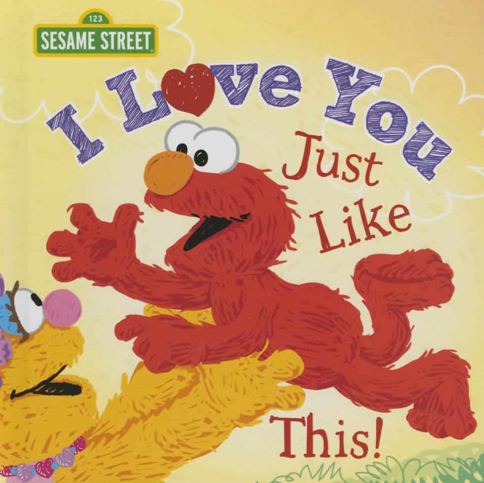 I love you just like this elmo toddler valentine's day book 