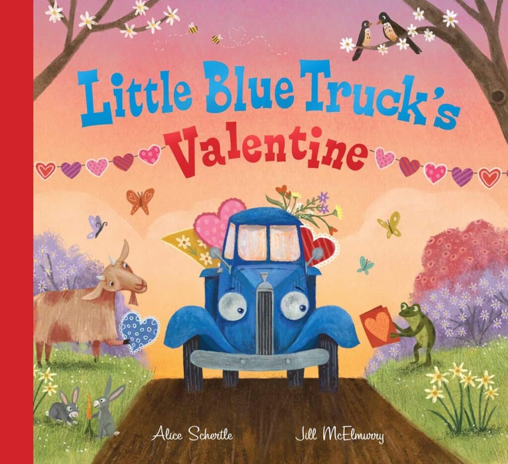 Little Blue Truck's Valentine book for toddlers preschoolers