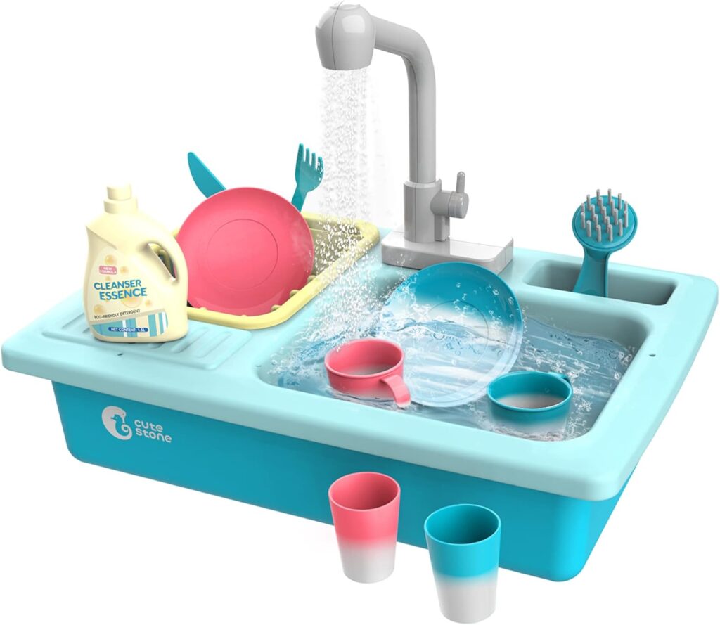 pretend play sink with running water toddler