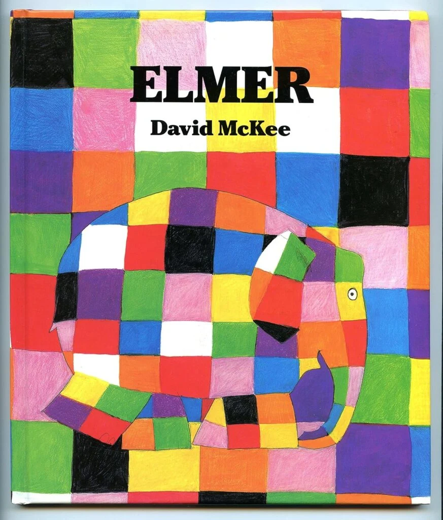 Elmer the patchwork elephant toddler book color weekly theme