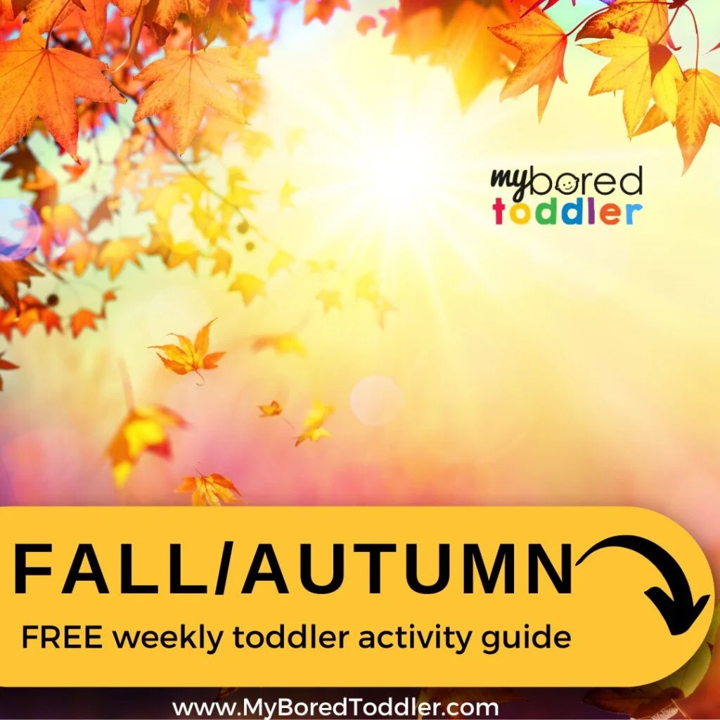 autumn fall toddler weekly activity guide