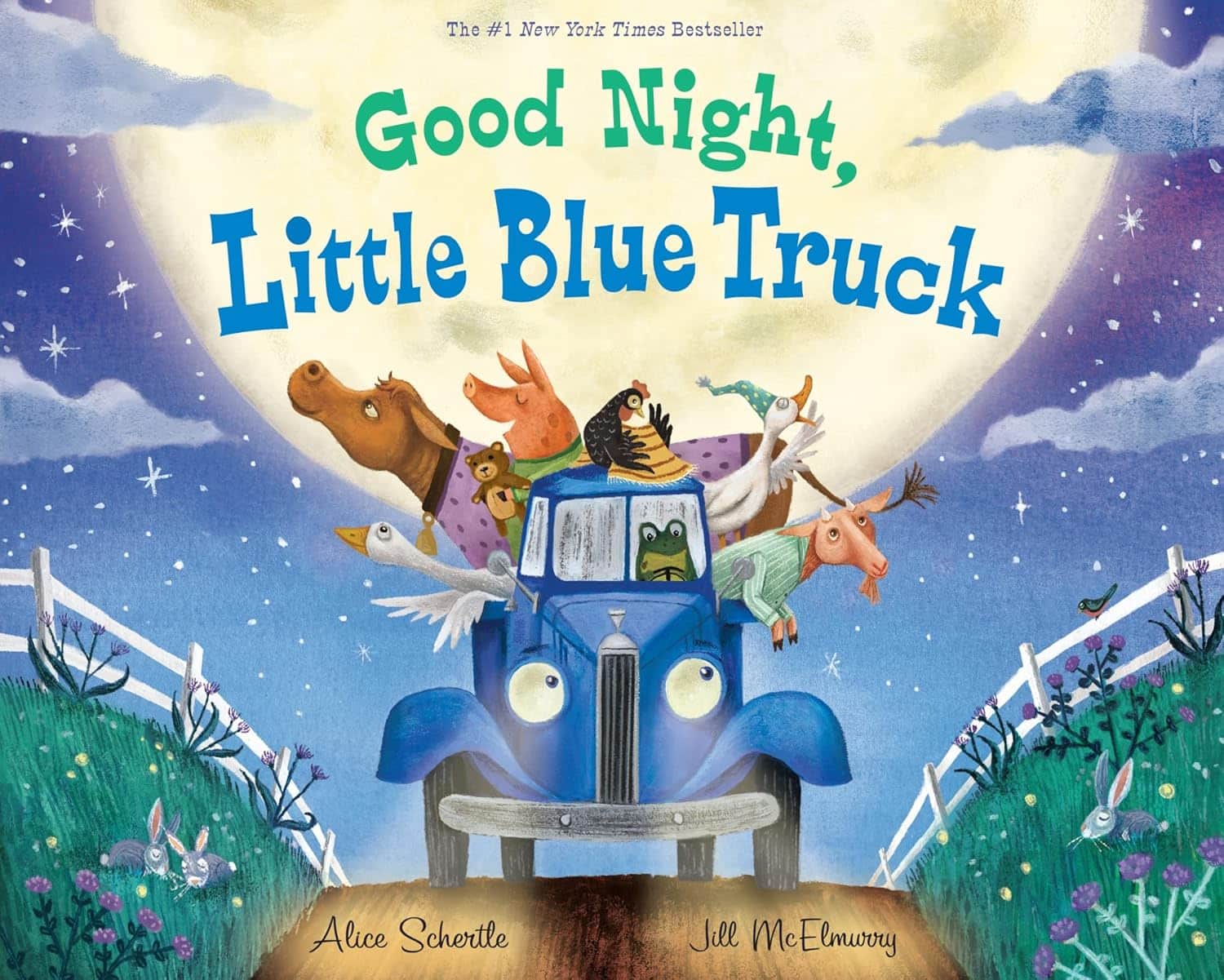 good night little blue truck book for toddlers farm theme
