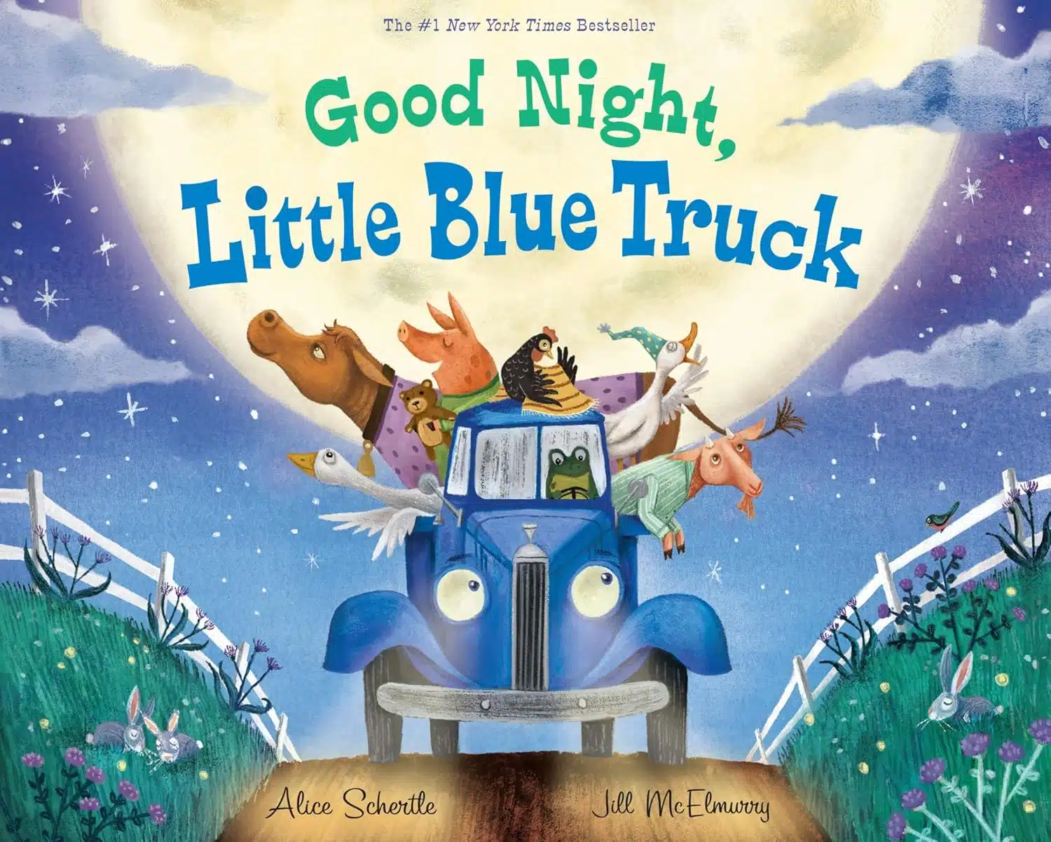 good night little blue truck book for toddlers farm theme