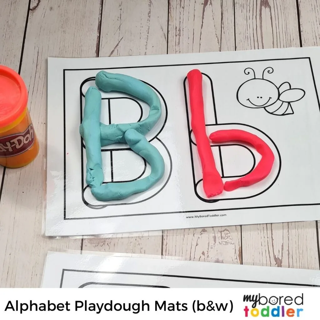 alphabet playdough mats
