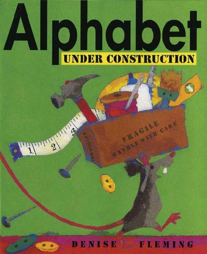 Alphabet under construction book for toddlers