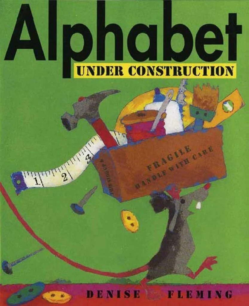 Alphabet under construction book for toddlers