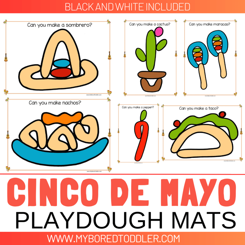 CINCO DE MAYO PLAYDOUGH MATS FINE MOTOR TODDLER PRESCHOOL