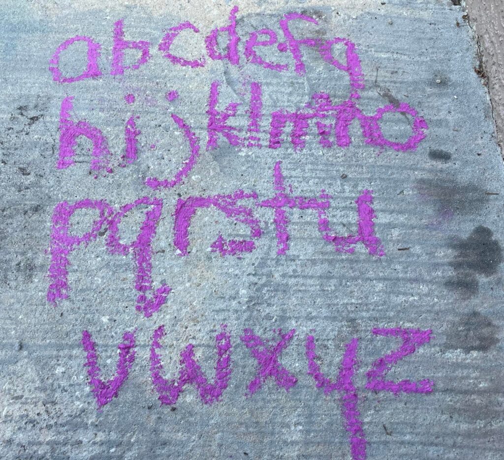 ashley side walk chalk