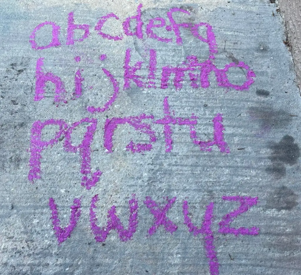 ashley side walk chalk