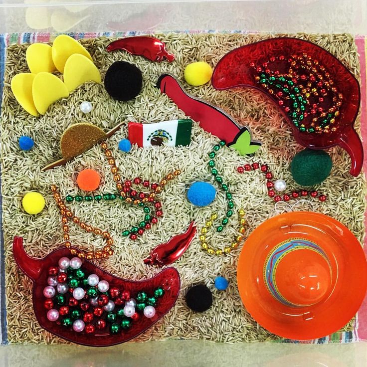cinco de mayo sensory bin