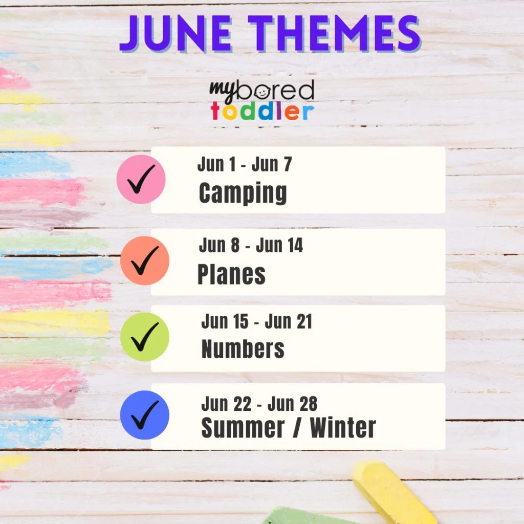 june themes weekly toddler activity plans
