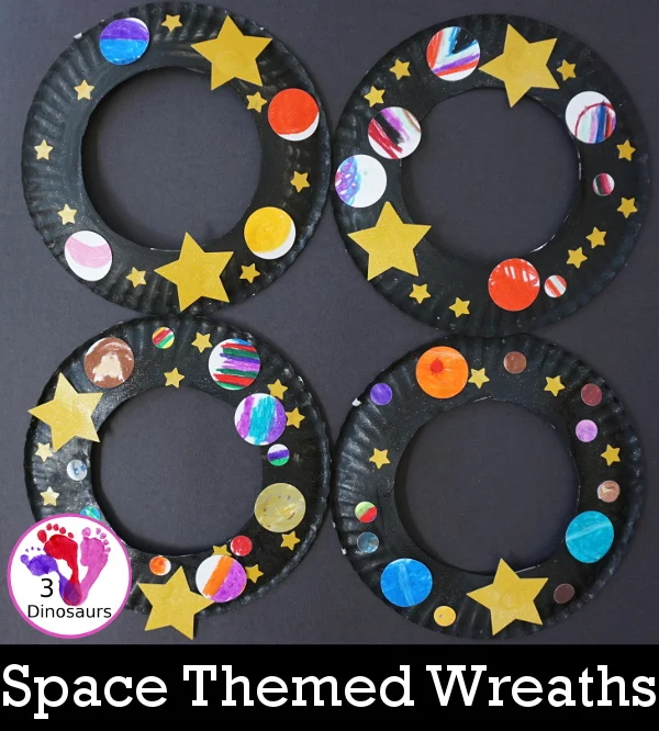 space wreath activities for toddlers